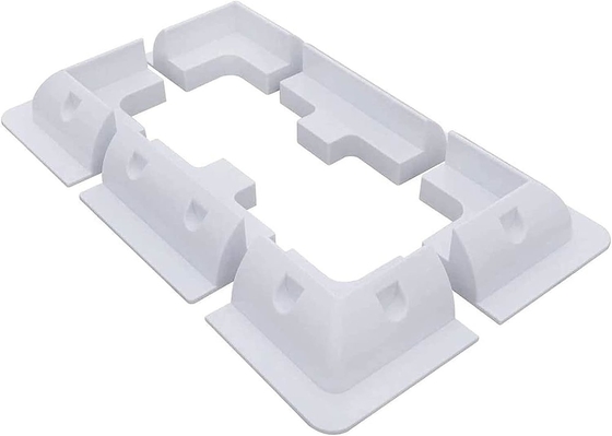 Brackets ABS per l'installazione di pannelli solari su caravan motor home RV 7PCS Bianco Nero