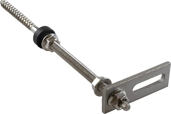 Carico di neve 1,4kn/m2 L Piede Sistema di montaggio del tetto solare Scaffalature per tetto metallico multi dimensione