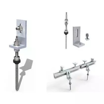 Carico di neve 1,4kn/m2 L Piede Sistema di montaggio del tetto solare Scaffalature per tetto metallico multi dimensione