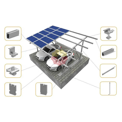 Sistema solare Carport personalizzabile Pergola con angolo di inclinazione del carico del vento di 60 m/s 0-60 gradi