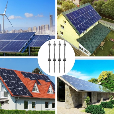 Supporto per il montaggio solare sul tetto in metallo per diverse dimensioni di pannelli fotovoltaici