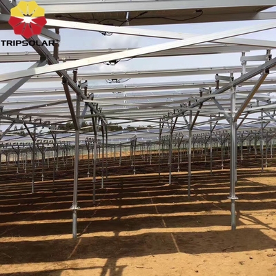 Sito di installazione in campi aperti Sistema di montaggio a terra con sistema di montaggio a terra con progetto personalizzato