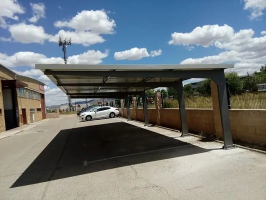 Anodizzato Alto Pre-assemblato 5kw Aluminio Carport Rack Parcheggio solare Garage per casa
