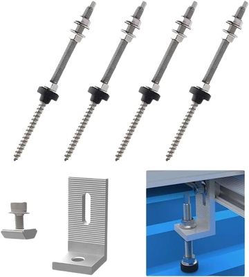 Carico di neve 1,4KN/m2 M10*200 Vetture solari di terra in acciaio inossidabile 304
