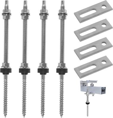 Carico di neve 1,4KN/m2 M10*200 Vetture solari di terra in acciaio inossidabile 304