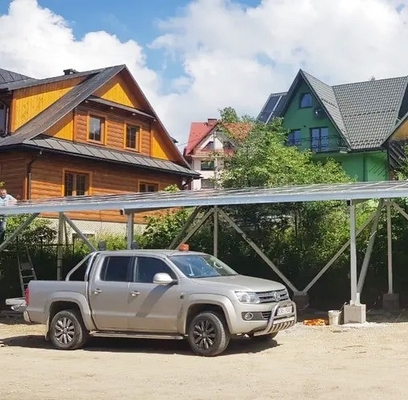 9kw tedesco Carport solare facile da installare Alu carica 25 anni durata di vita alimentazione diretta