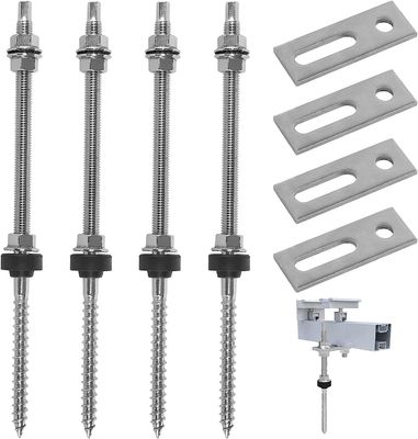 Taglio montato in acciaio inossidabile per viti di terra solari L Foot Hanger Bolt Kit per varie dimensioni