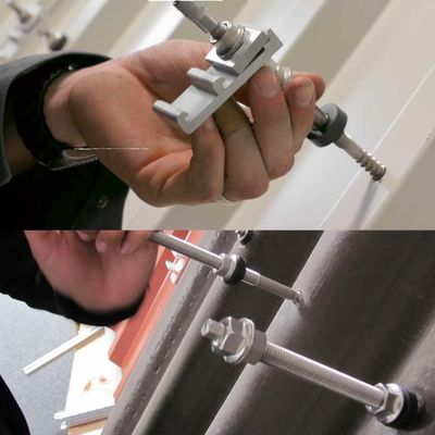 Taglio montato in acciaio inossidabile per viti di terra solari L Foot Hanger Bolt Kit per varie dimensioni