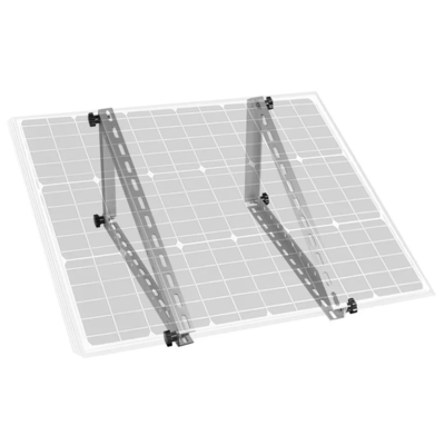 Supporto solare triangolare regolabile per il montaggio di moduli in alluminio e acciaio galvanizzato