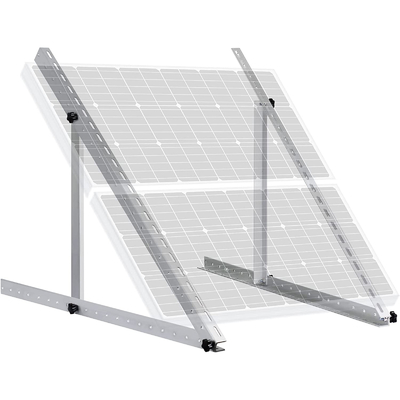 Regolabile range di inclinazione supporto di montaggio solare per la struttura del sistema fotovoltaico carico di vento 60m/s