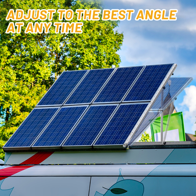 Regolabile range di inclinazione supporto di montaggio solare per la struttura del sistema fotovoltaico carico di vento 60m/s