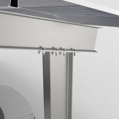 Q235 Strutture di parcheggio solare in acciaio con certificazione CE e carico di neve di 1,4KN/m2