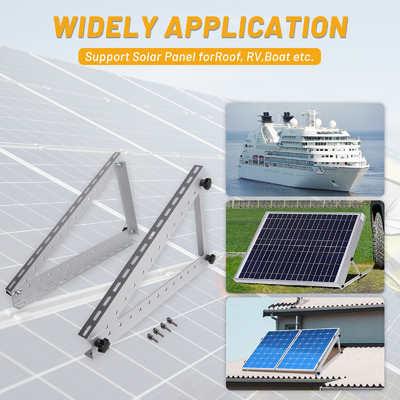 Regolabile range di inclinazione supporto di montaggio solare per la struttura del sistema fotovoltaico carico di vento 60m/s