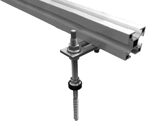 Cerniera per appendiabiti solari per sistemi di montaggio solari sul tetto di varie dimensioni e certificata ISO9001/CE