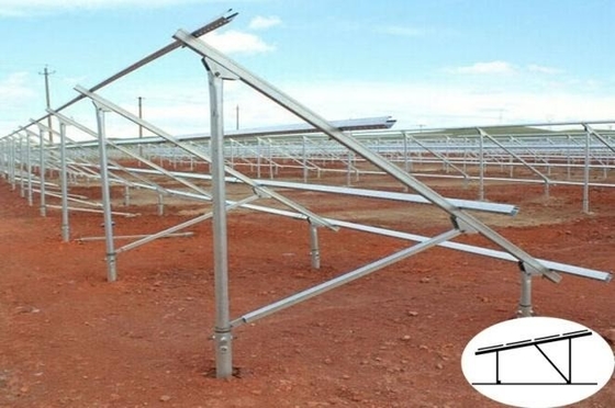 Montaggio del pannello fotovoltaico supporto per pannello solare in acciaio C per installazione solare a terra