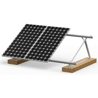 Sistema di montaggio a terra per l'installazione di pannelli solari fotovoltaici anodizzati per una massima efficienza
