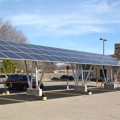 AL6005-T5 Potenza solare Carport Acciaio Sistema fotovoltaico impermeabile supporto di montaggio per pannelli solari