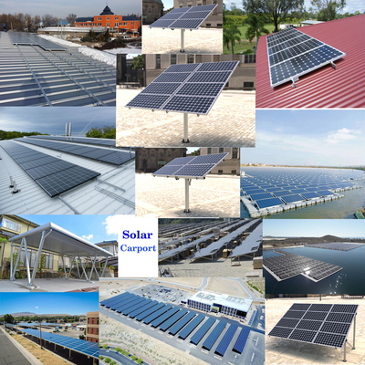 Sistema di montaggio a terra per l'installazione di pannelli solari fotovoltaici anodizzati per una massima efficienza