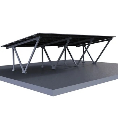 Slitter o personalizzazione AL6005-T5 Solar Carport con pannelli Struttura di scaffalatura di parcheggio