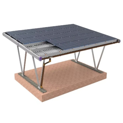 Slitter o personalizzazione AL6005-T5 Solar Carport con pannelli Struttura di scaffalatura di parcheggio