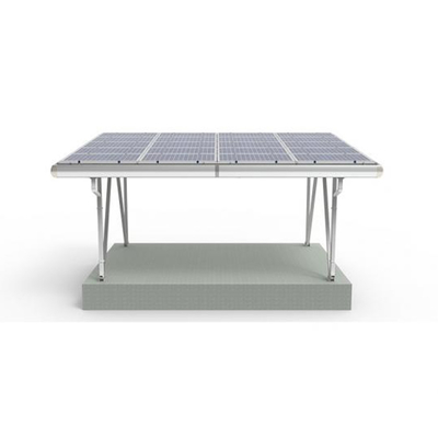 Kit di montaggio di carport solare in alluminio per carico di vento 60m/s Sistema di connettore di tetto solare