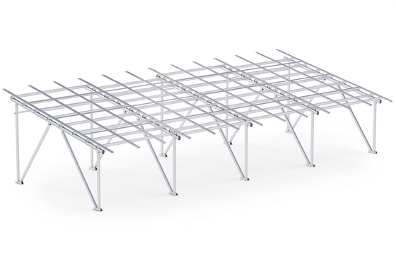 Kit di montaggio di carport solare in alluminio per carico di vento 60m/s Sistema di connettore di tetto solare