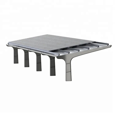 Sistema di montaggio solare impermeabile e resistente per parcheggi struttura in acciaio da installare