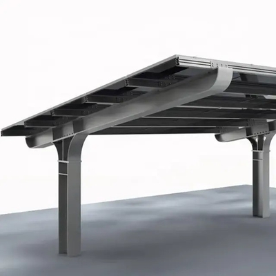 Sistema di montaggio solare impermeabile e resistente per parcheggi struttura in acciaio da installare