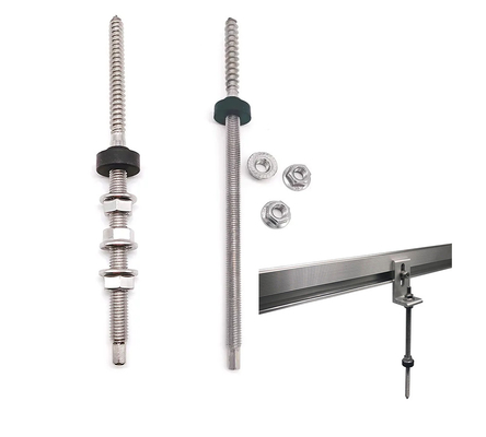 Flat Tile Solar Roof Hook SUS Struttura di montaggio 25YRS Vita di servizio e varie dimensioni