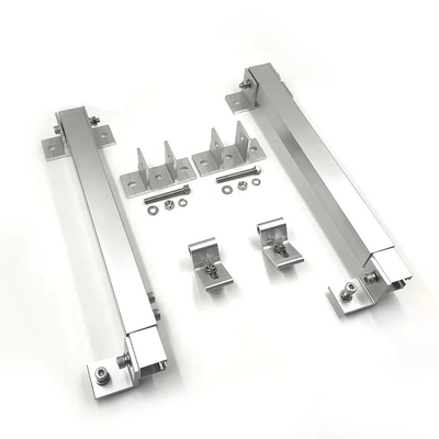 Brackets di montaggio in alluminio argento o nero per strutture di montaggio a palo di pannelli solari