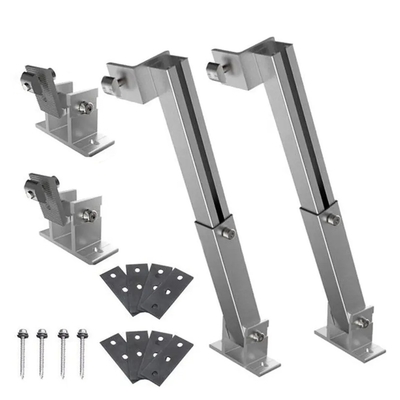 Brackets di montaggio in alluminio argento o nero per strutture di montaggio a palo di pannelli solari