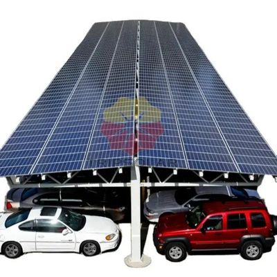 Sistema di montaggio solare Carport 10KW Peso leggero Carport solari in alluminio per parcheggio auto