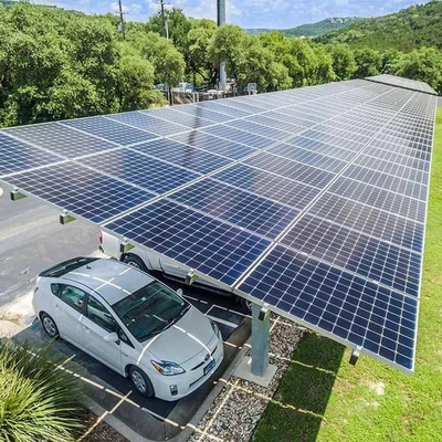 Struttura del sistema fotovoltaico in alluminio garage portatile pannello solare BIPV tetto