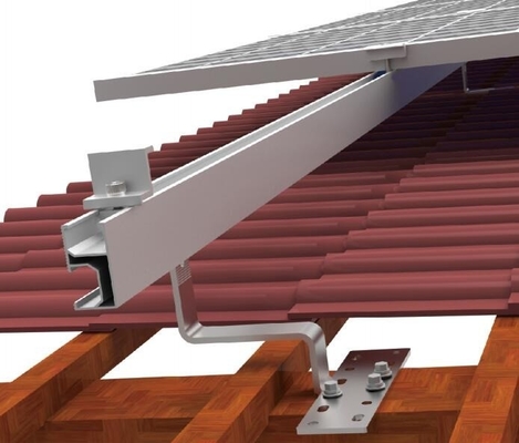 Aggancio anodizzato per il tetto e aggancio metallico regolabile perfetto per l'installazione di pannelli solari fotovoltaici
