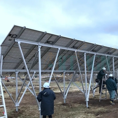 Angolo di inclinazione regolabile 0-60 gradi Carport solare anodizzato per pannelli fotovoltaici