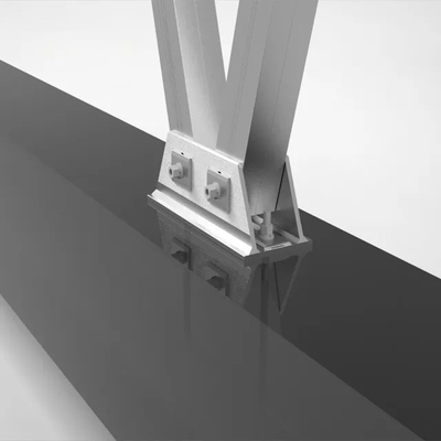 Angolo di inclinazione regolabile 0-60 gradi Carport solare anodizzato per pannelli fotovoltaici