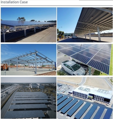 Parco industriale Pannello solare Struttura del parcheggio personalizzata per le esigenze del cliente