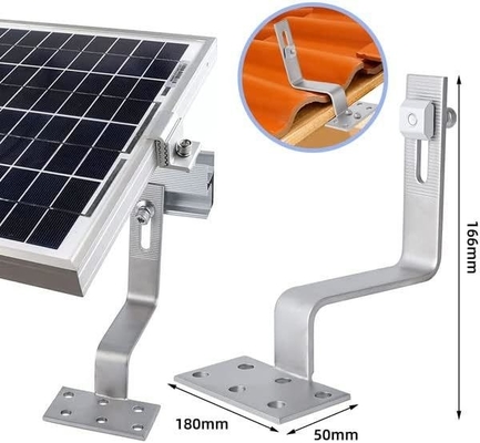 Sistema di montaggio del pannello solare in piastrelle di alluminio con gancio anodizzato per il tetto