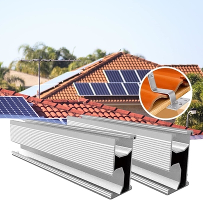 Metallo tetto pannello solare montaggio bracket naturale alluminio tetto gancio per il vento carico 60m/s