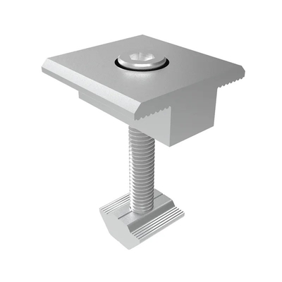 Clampo di montaggio per pannelli solari certificato ISO9001/CE per l'installazione solare centrale e terminale