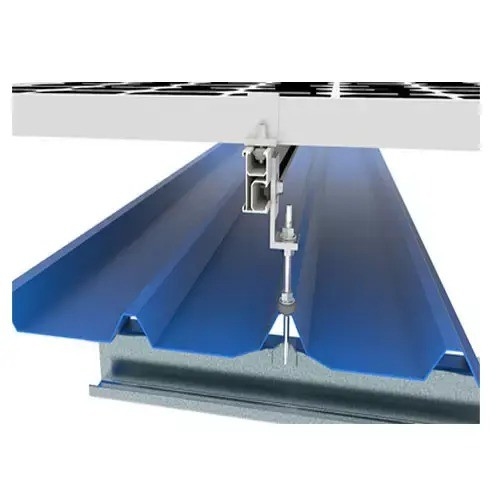 Carico di neve 1,4kn/m2 L Piede Sistema di montaggio del tetto solare Scaffalature per tetto metallico multi dimensione