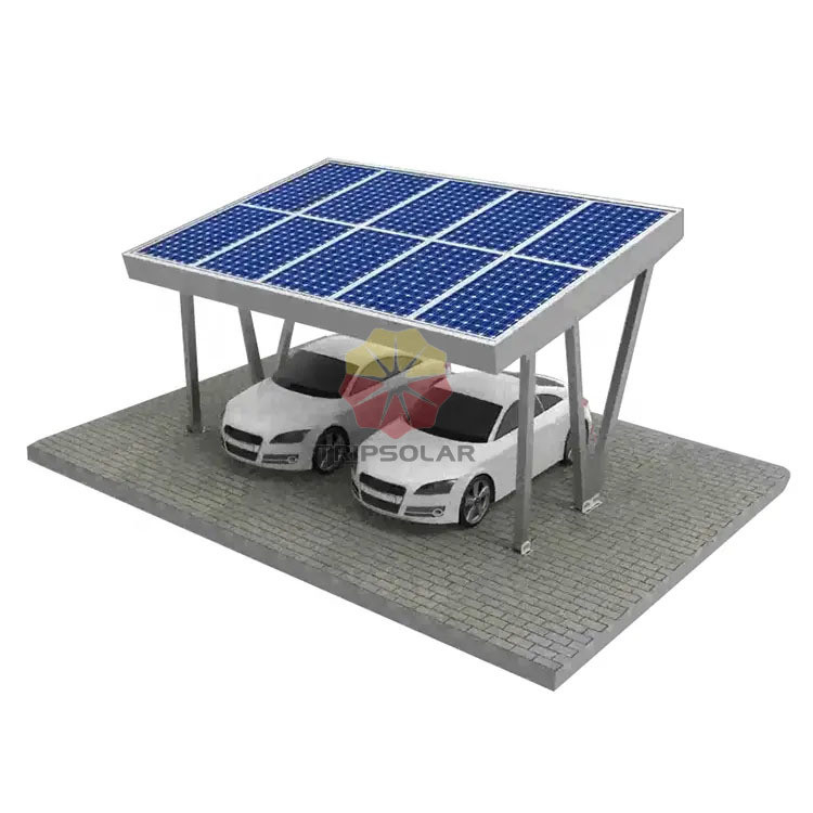 Sistema solare Carport personalizzabile Pergola con angolo di inclinazione del carico del vento di 60 m/s 0-60 gradi
