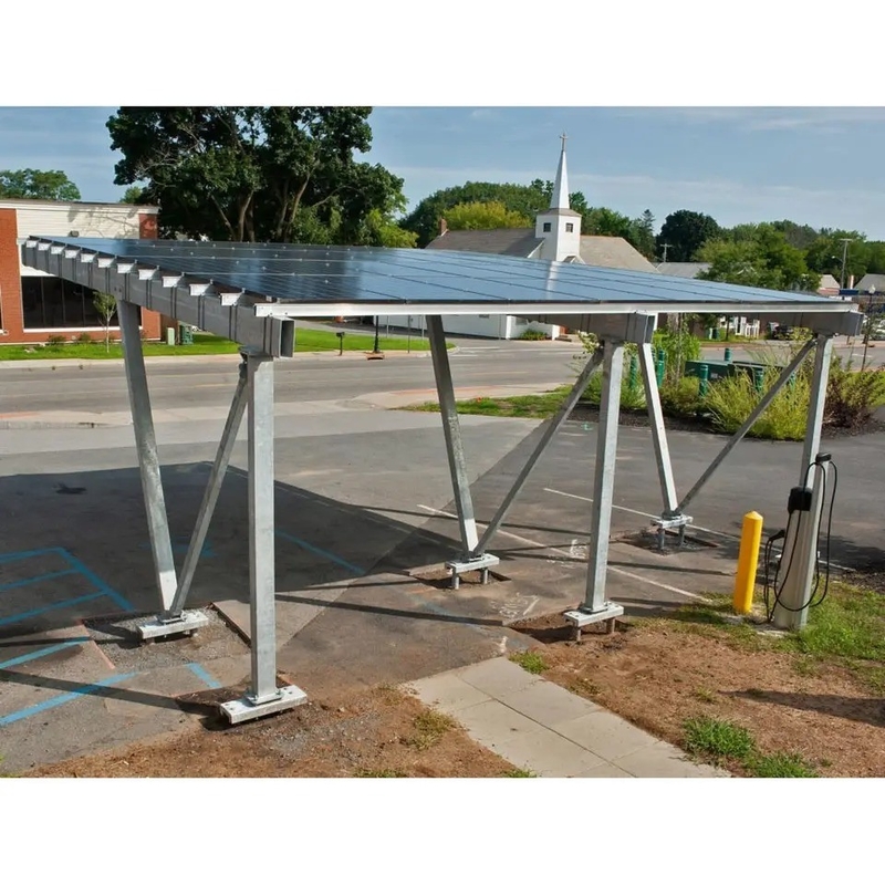 9kw tedesco Carport solare facile da installare Alu carica 25 anni durata di vita alimentazione diretta
