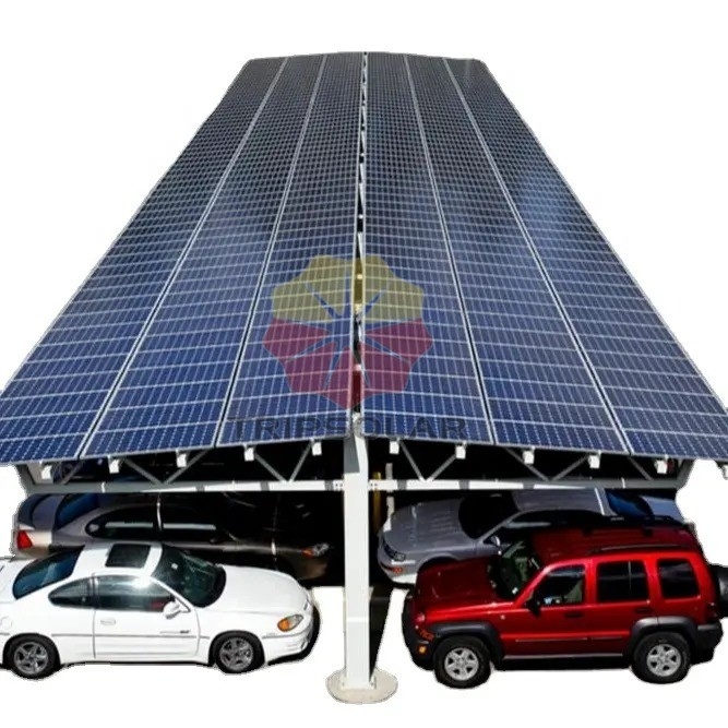 Q235 Strutture di parcheggio solare in acciaio con certificazione CE e carico di neve di 1,4KN/m2