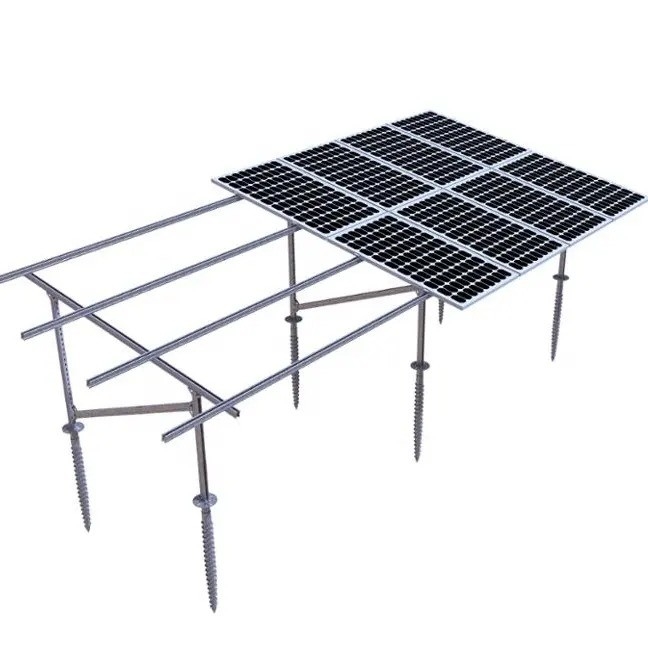 Montaggio del pannello fotovoltaico supporto per pannello solare in acciaio C per installazione solare a terra
