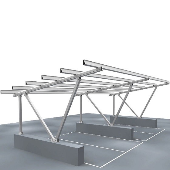 Sistema di montaggio a terra per l'installazione di pannelli solari fotovoltaici anodizzati per una massima efficienza