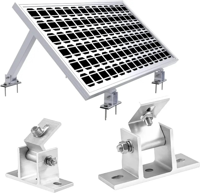 Regolare terra fronte e zampe posteriori Racking in alluminio per RV pannello solare sul tetto