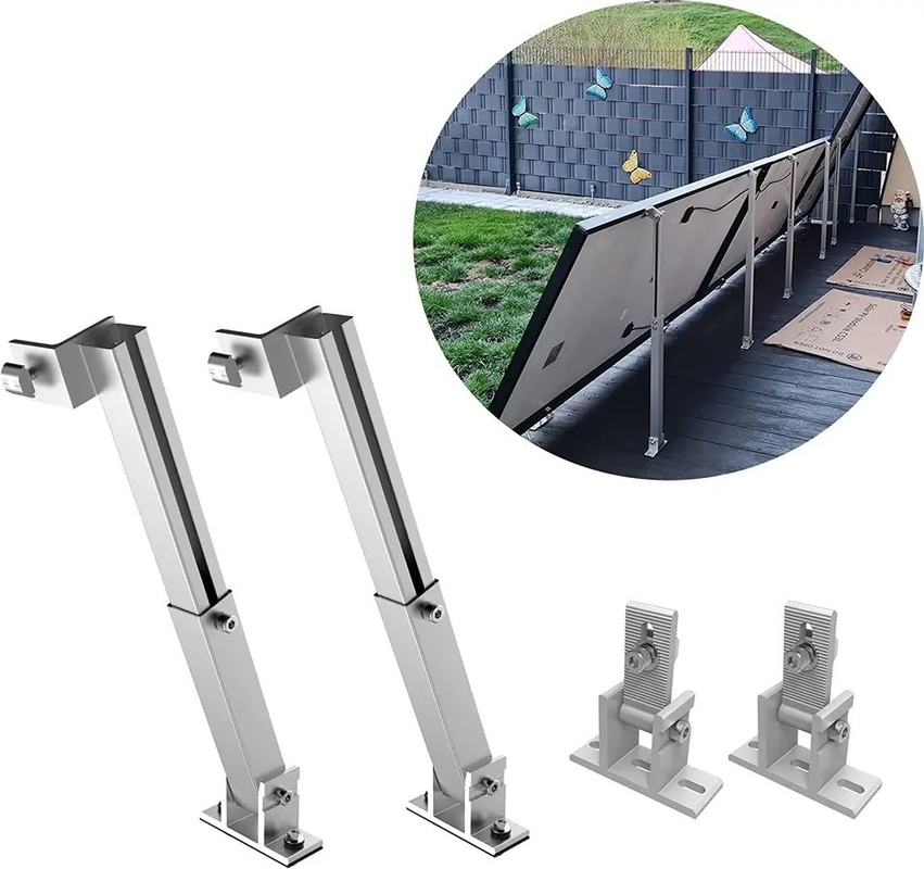 Supporto per il tetto di metallo solare regolabile per il sistema di camper in alluminio